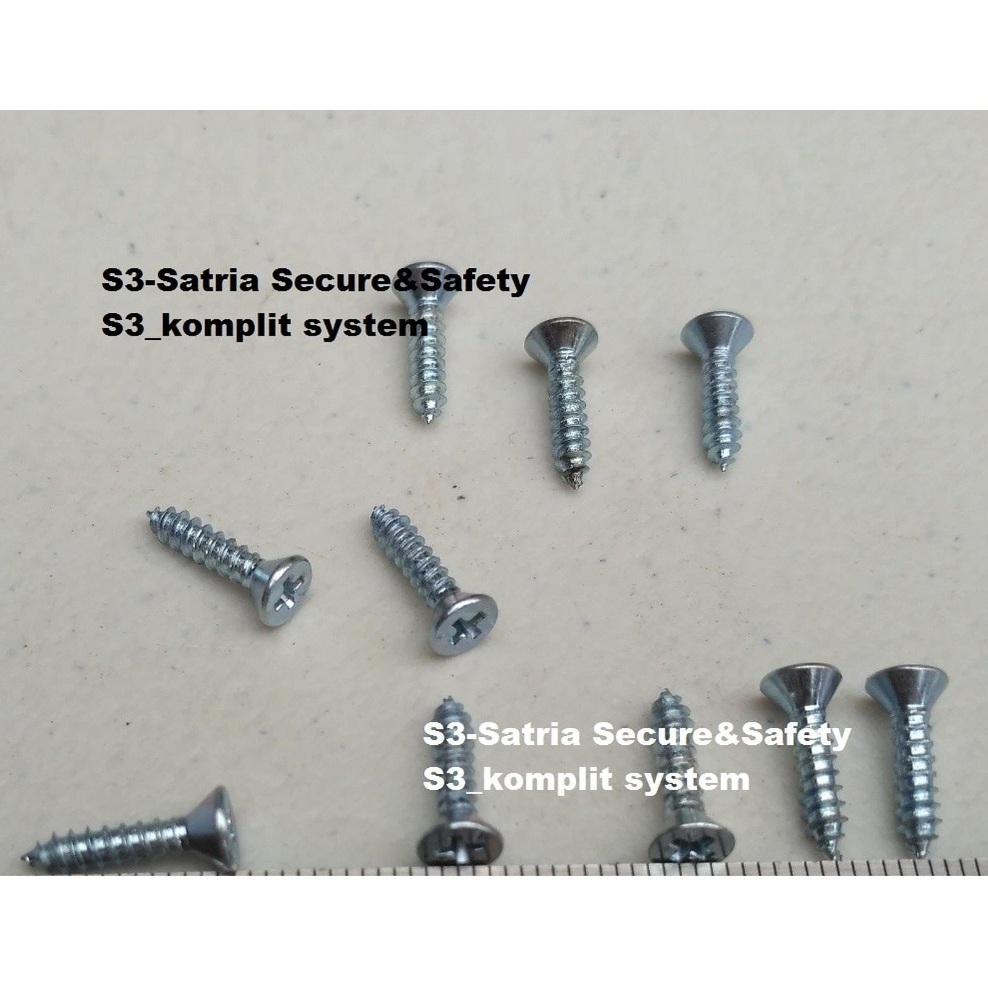 Jual Screw kecil datar Box hitam Sekrup Box X1 X3 X4 x5 x6 minimal ...
