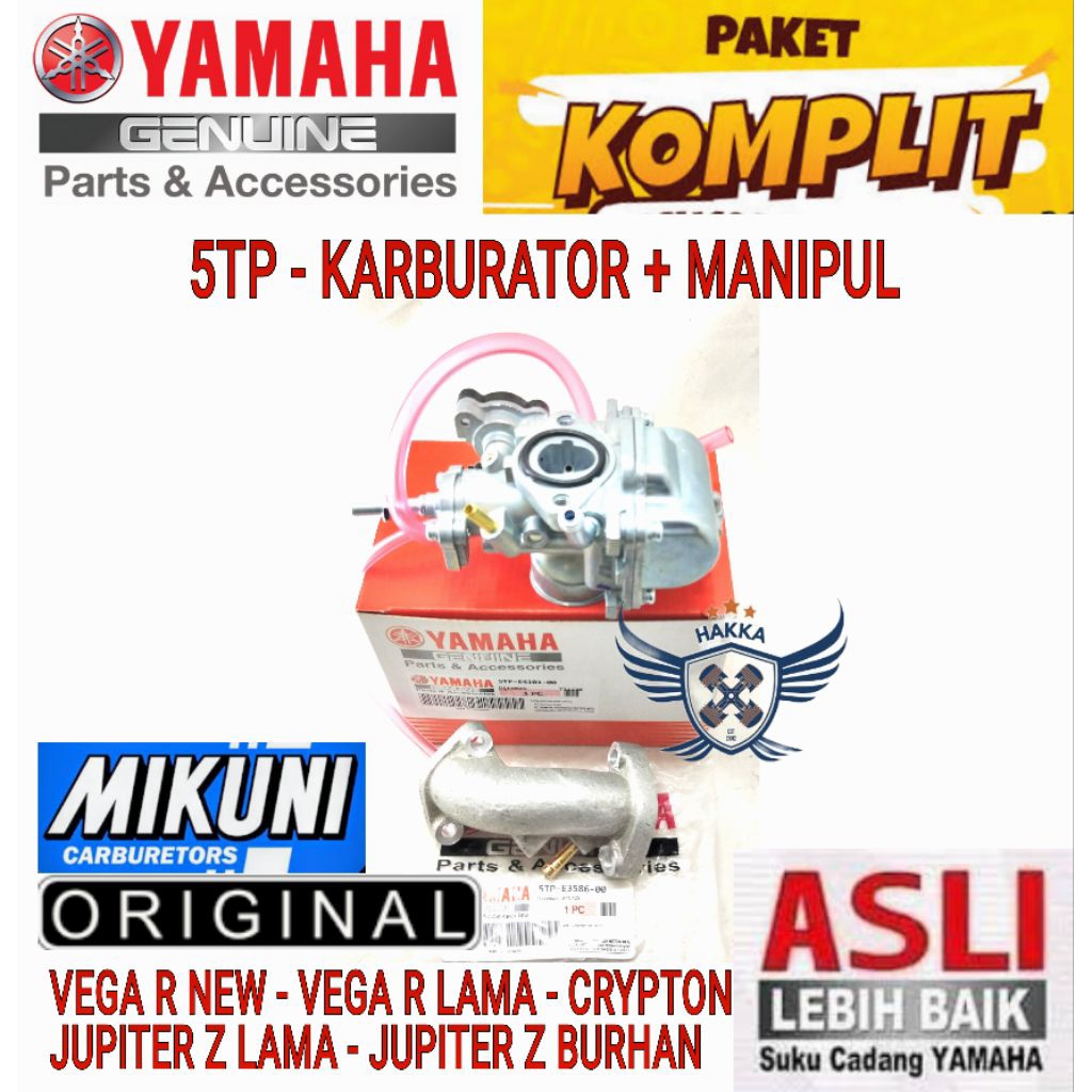 Jual 5TP KARBURATOR + MANIPUL ORIGINAL YAMAHA VEGA R NEW, KARBURATOR ...