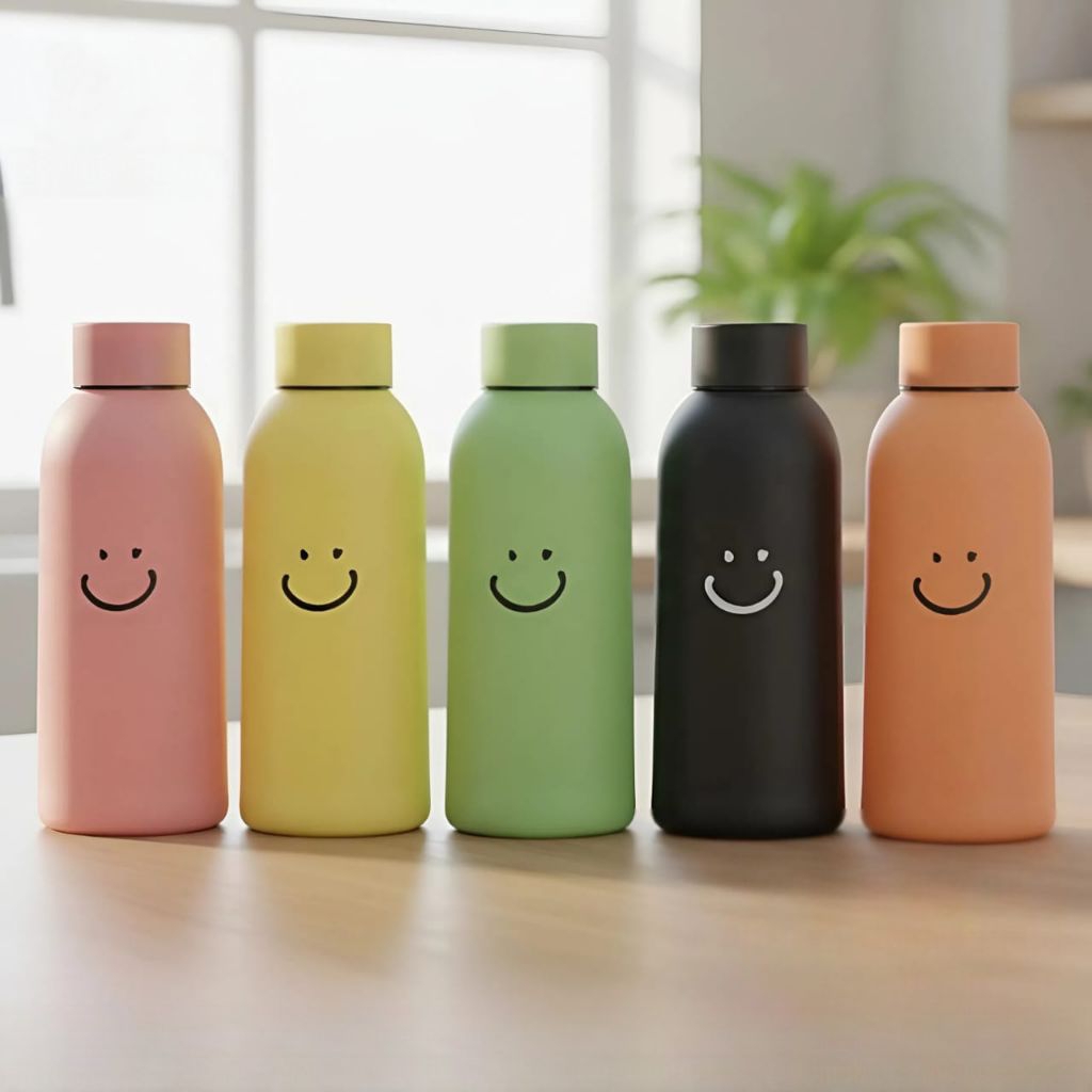Jual Tumbler Smile botol minum kaca motif emoji souvenir kado hadiah ...