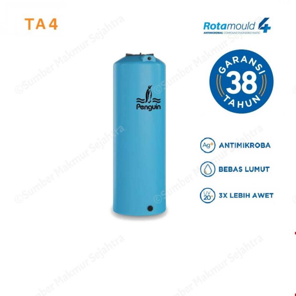 Jual Tangki Air Ramping Penguin 400 Liter Tandon Toren Slim TA 4 ...