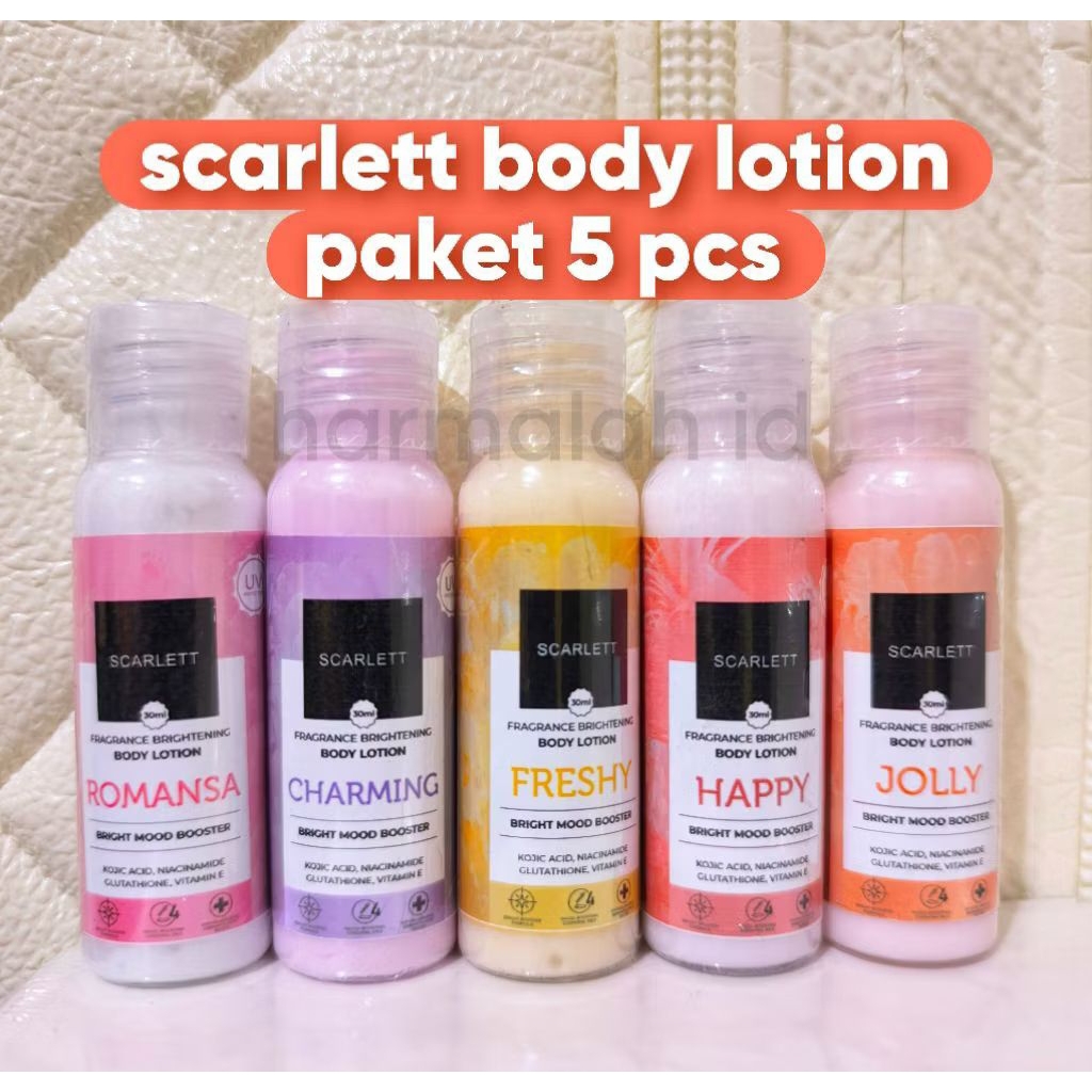 Jual HANDBODY SCARLETT 5-PCS VARIAN RANDOM BODY LOTION | Shopee Indonesia