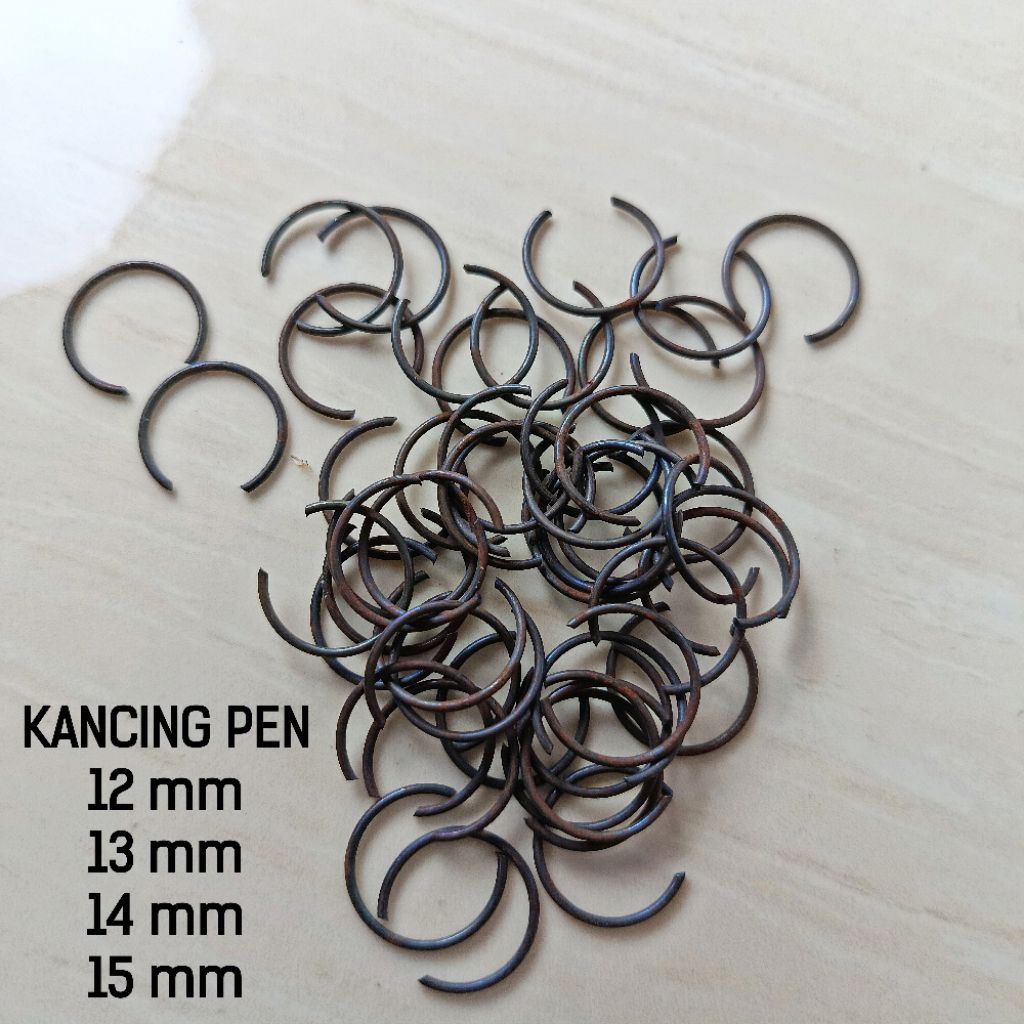Jual ( HARGA Untuk 5 PCS ) KANCING PEN SEKER / KANCING PIN PISTON 12 MM ...