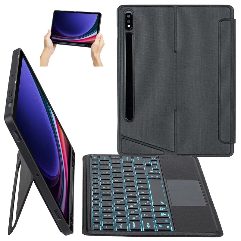 Jual Magic TouchPad Backlight Keyboard Case for Samsung Galaxy Tab S10 ...