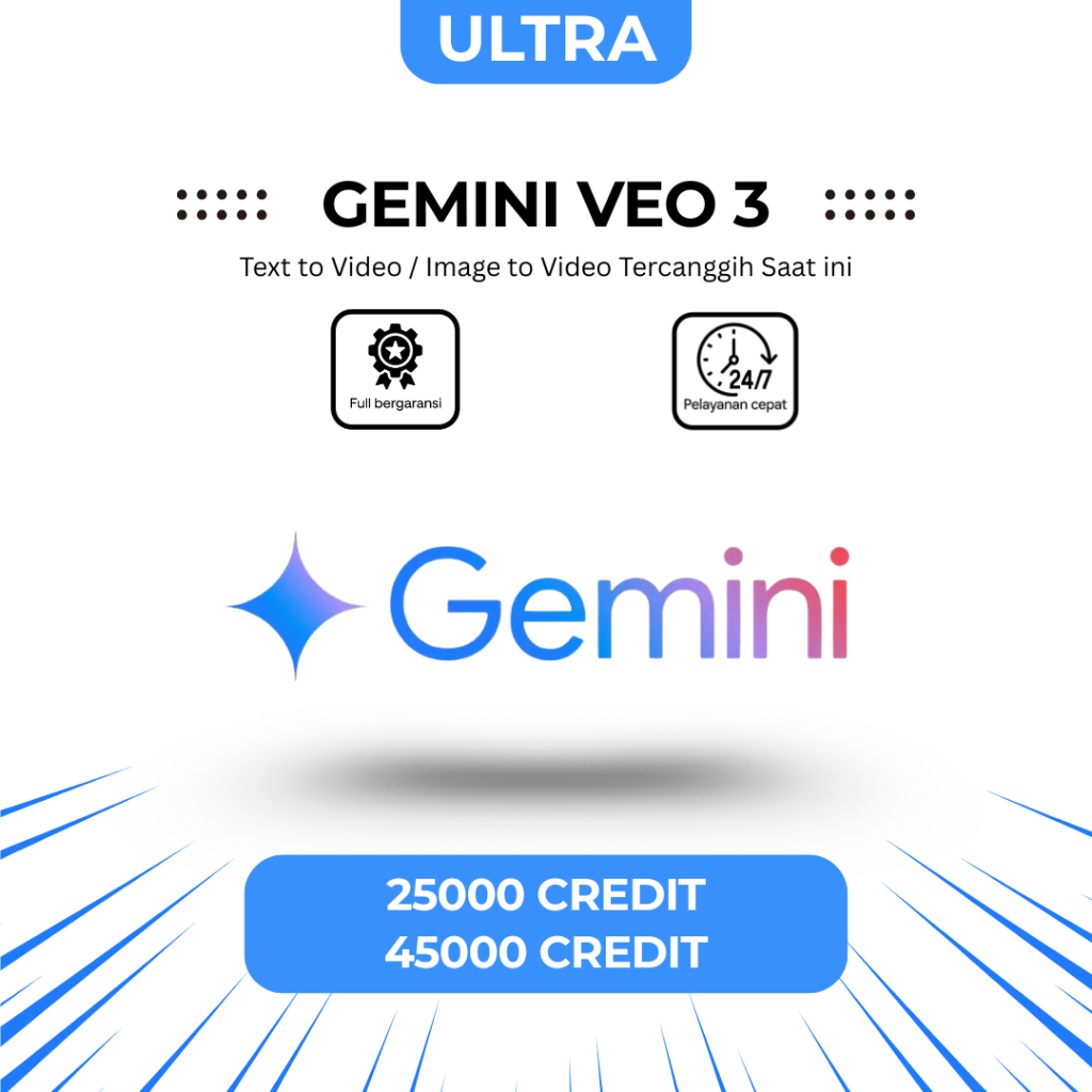 Jual Gemini AI ULTRA Veo 3 Gemini Flow Whisk 25000 dan 45000 Credit ...