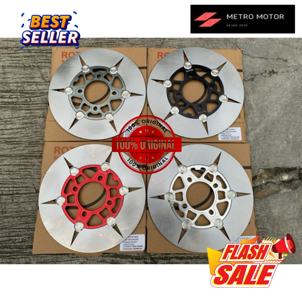 Jual Piringan Cakram Depan ROTOR Model Bintang Sisik Disc Depan Ukuran ...