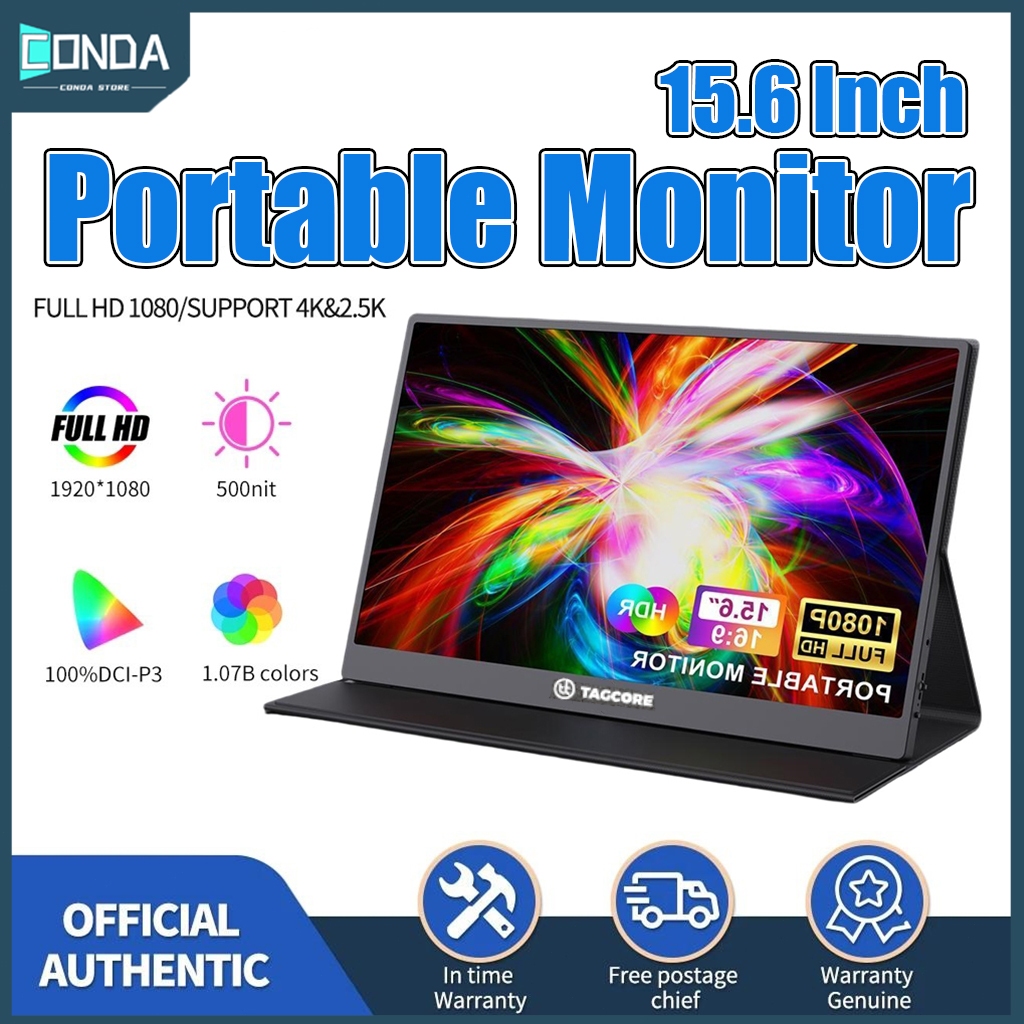 Jual Portable Monitor for Laptop touch/15.6 inci HD 1920*1080P FHD 100% ...