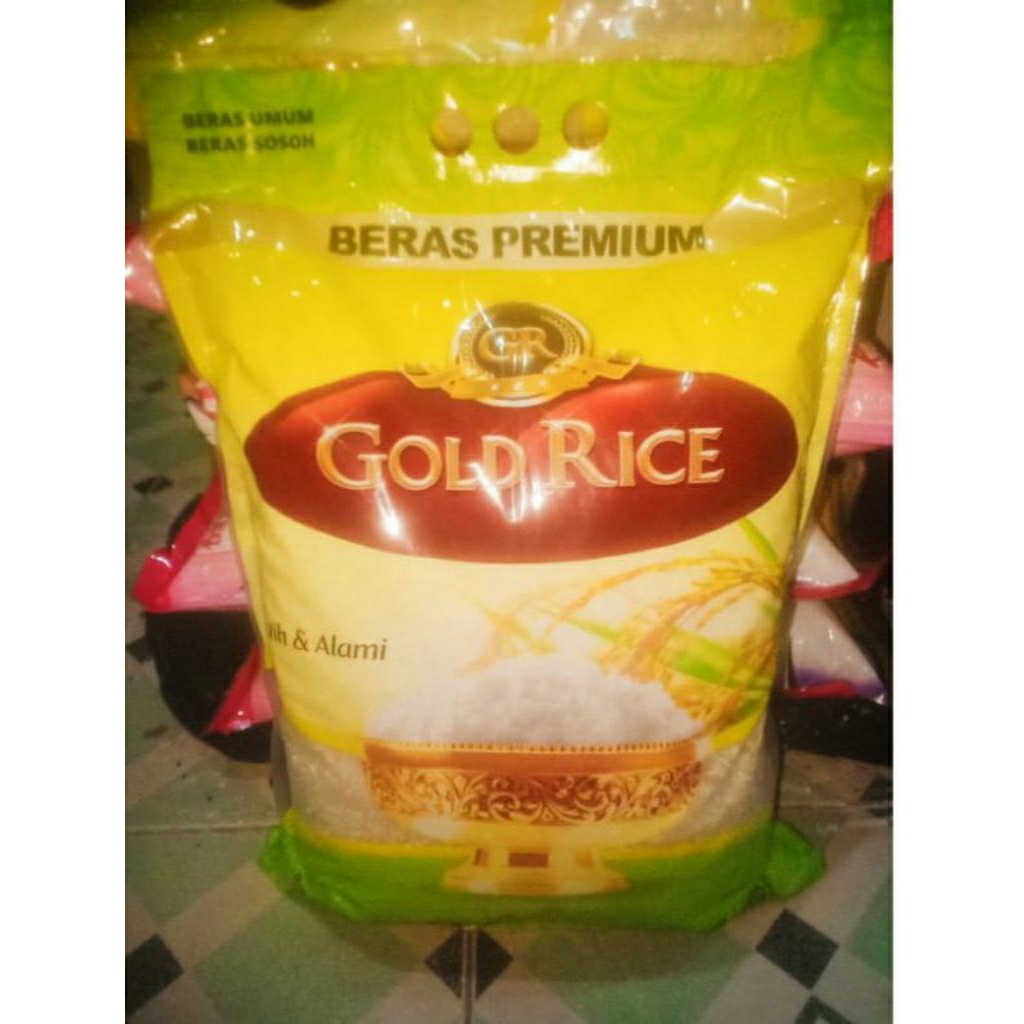 Jual Beras Gold Rice 5kg | Shopee Indonesia