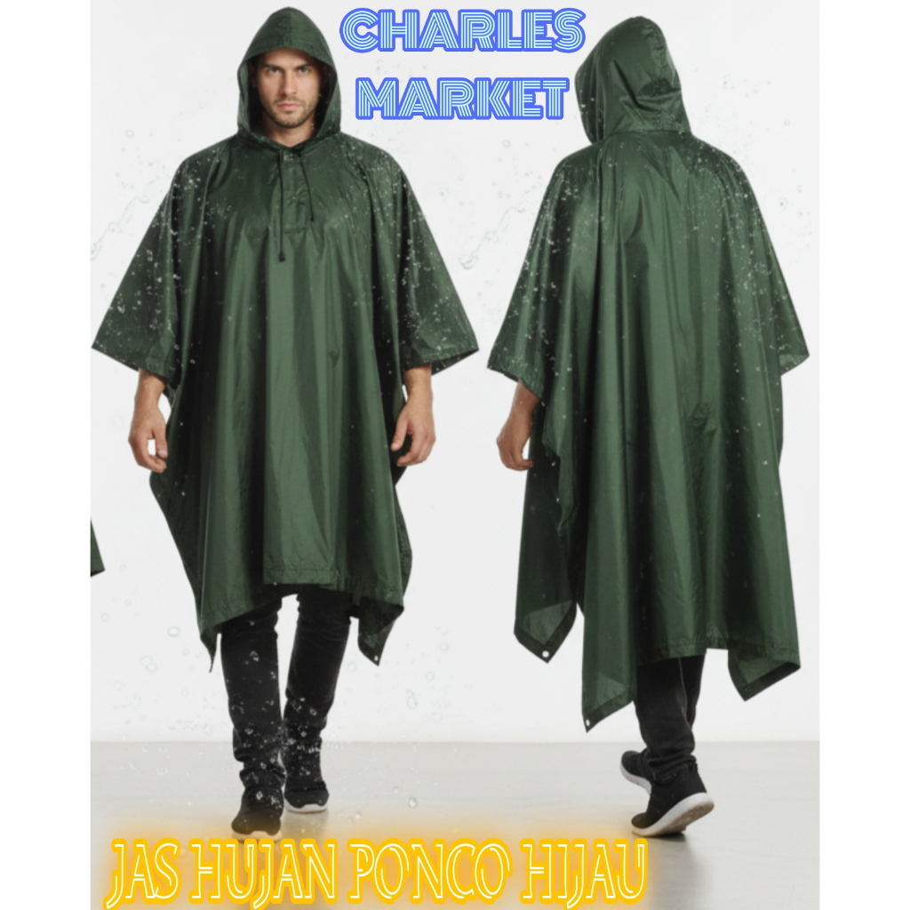 Jual PONCO HIJAU POLOS - JAS PONCO HIJWU POLOS - JAS HUJAN PONCO HIJAU ...