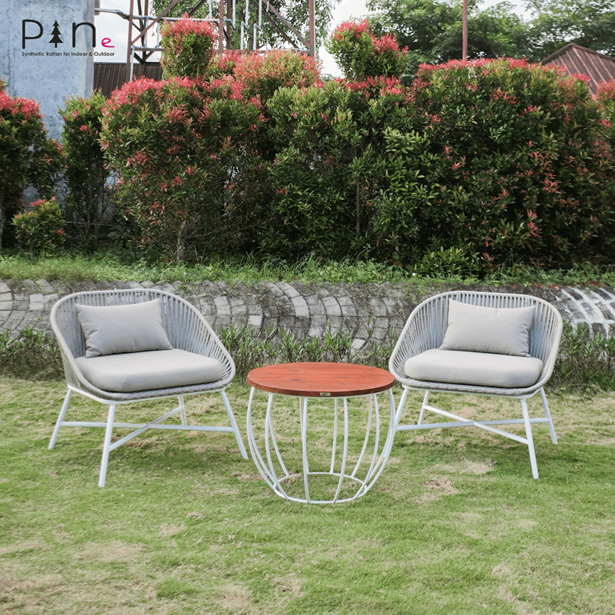 Jual Kursi Taman Teras Set Rope Dengan Meja Bulat Minimalis Modern ...