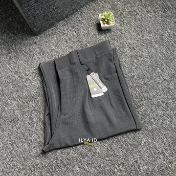 ILYA Elena Pants Semiwool Stretch (Melar) JUMBO BB 50 120 Kg Celana Kulot Wanita Formal Casual
