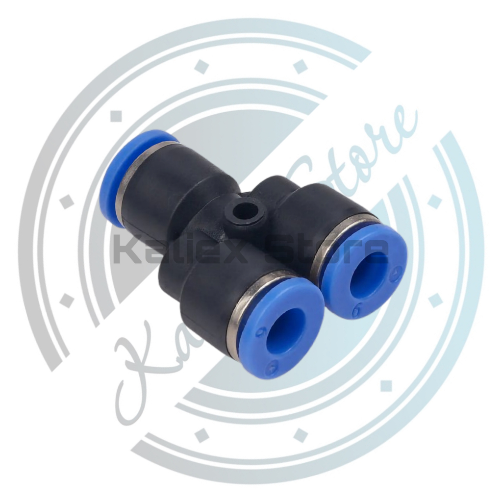 Jual PW12-08-08 - Fitting Pneumatic Yee Reducer Tube 12mm 8mm 8mm - PW ...