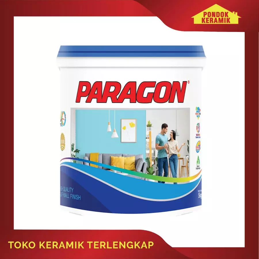 Cat Tembok Paragon Emulsion Putih Kemasangn 5 Kg Cat Interior Cat Ready Mix