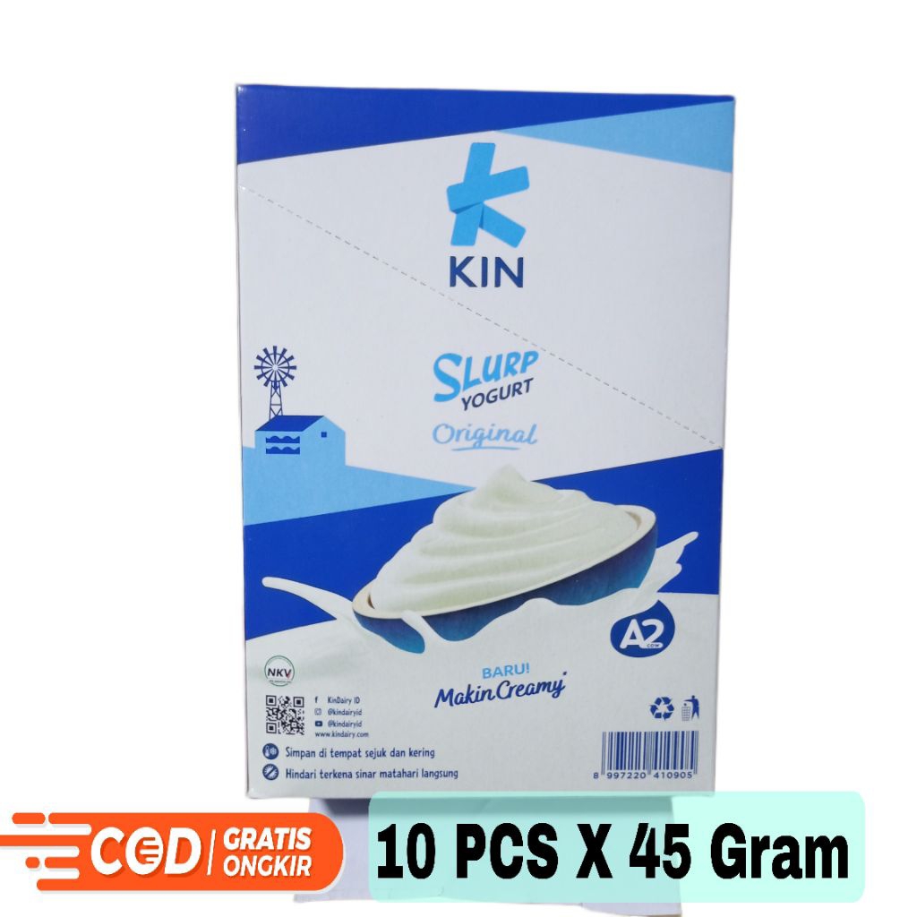 Jual Kin Slurp Yogurt Kemasan Pack 10 x 45ml | Shopee Indonesia