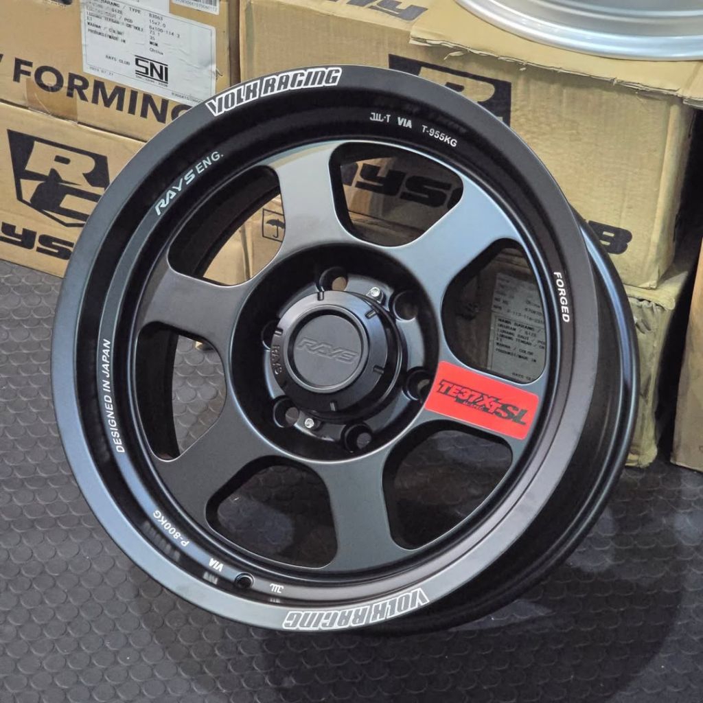Jual velg racing ring 17 VOLKRAYS TE37 XT LEBAR 8 R17 velg mobil rally ...
