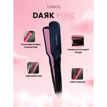 TakedaPro Catokan Styling Rambut TKD 128 38mm Hair Styler Iron Ceramic Tourmaline