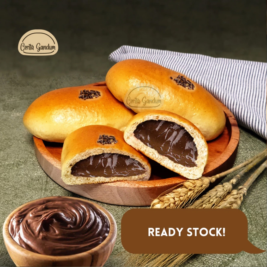 Jual Roti Isi Cokelat Premium (Cerita Gandum) | Shopee Indonesia