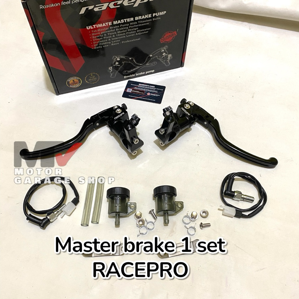 Jual Master rem RACEPRO UNIVERSAL master rem tabung single dan double ...