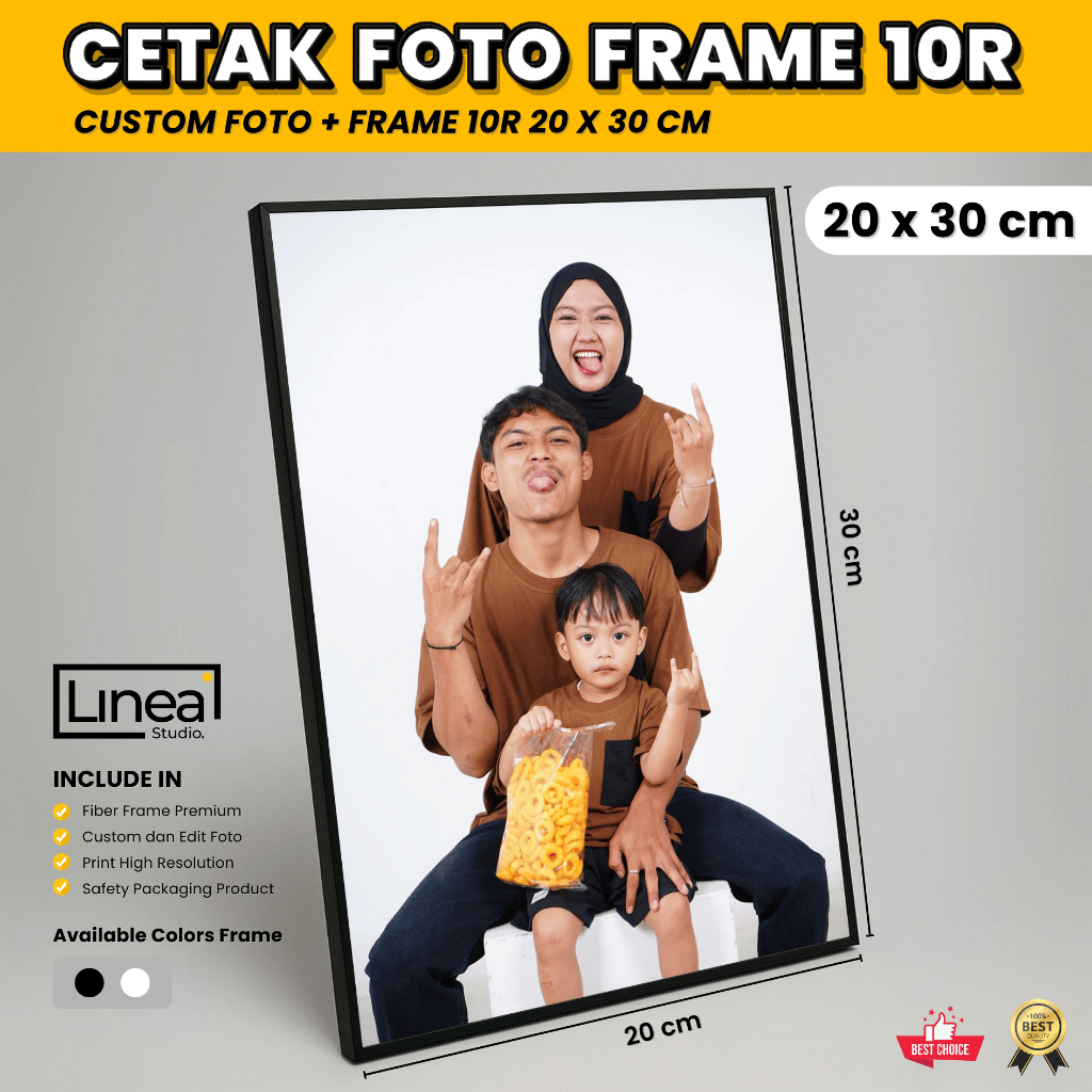 Jual Cetak Foto Bingkai Frame Ukuran 10R 20x30cm Custom Foto | Shopee ...