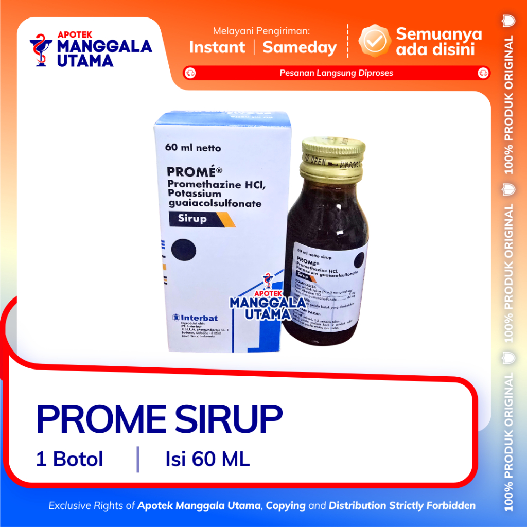 Jual PROME SIRUP OBAT BATUK ANAK DAN DEWASA | Shopee Indonesia