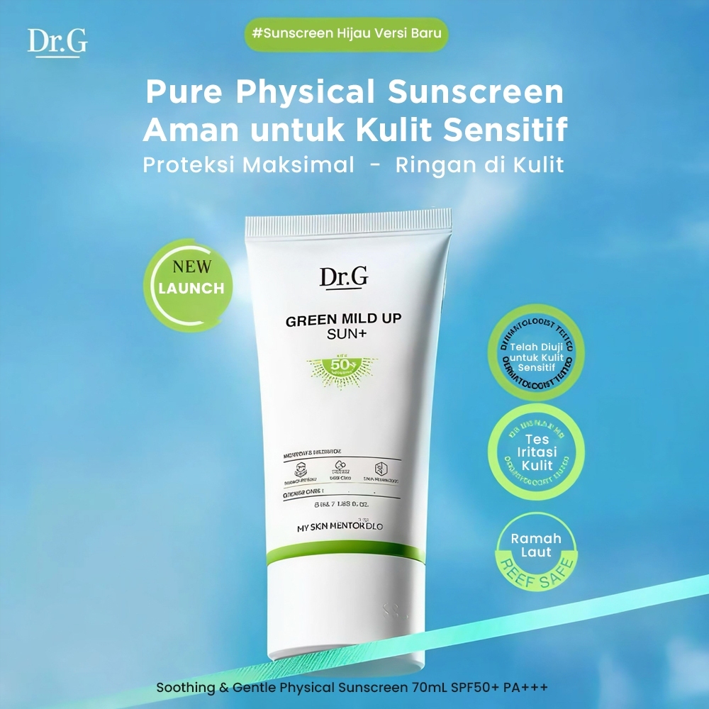 Jual Dr.G Sun Cream Green Mild Up Mineral 70 ml & Brightening Up Tone ...