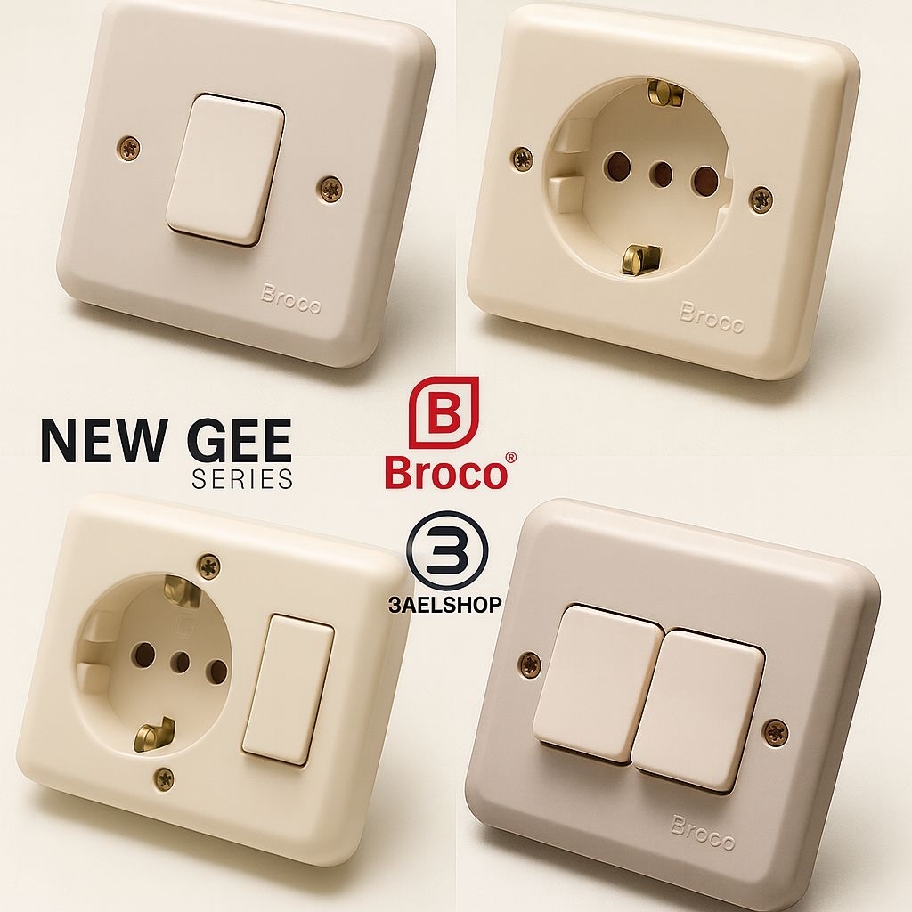 Jual BROCO IB NEW GEE SAKLAR LISTRIK ENGKEL/SERI/TRIPLE/STOPKONTAK ...