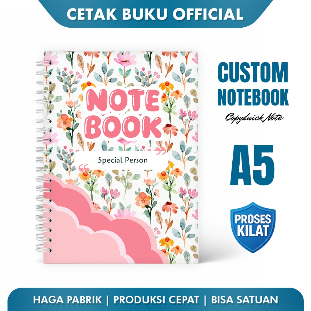 Jual Custom Notebook Buku Catatan Note A5 - Copyduck Note | Shopee ...