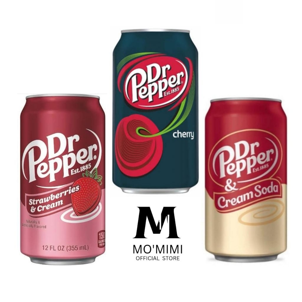Jual Dr Pepper Rasa : Strawberries | Cream soda | Cherry 355 ML ...