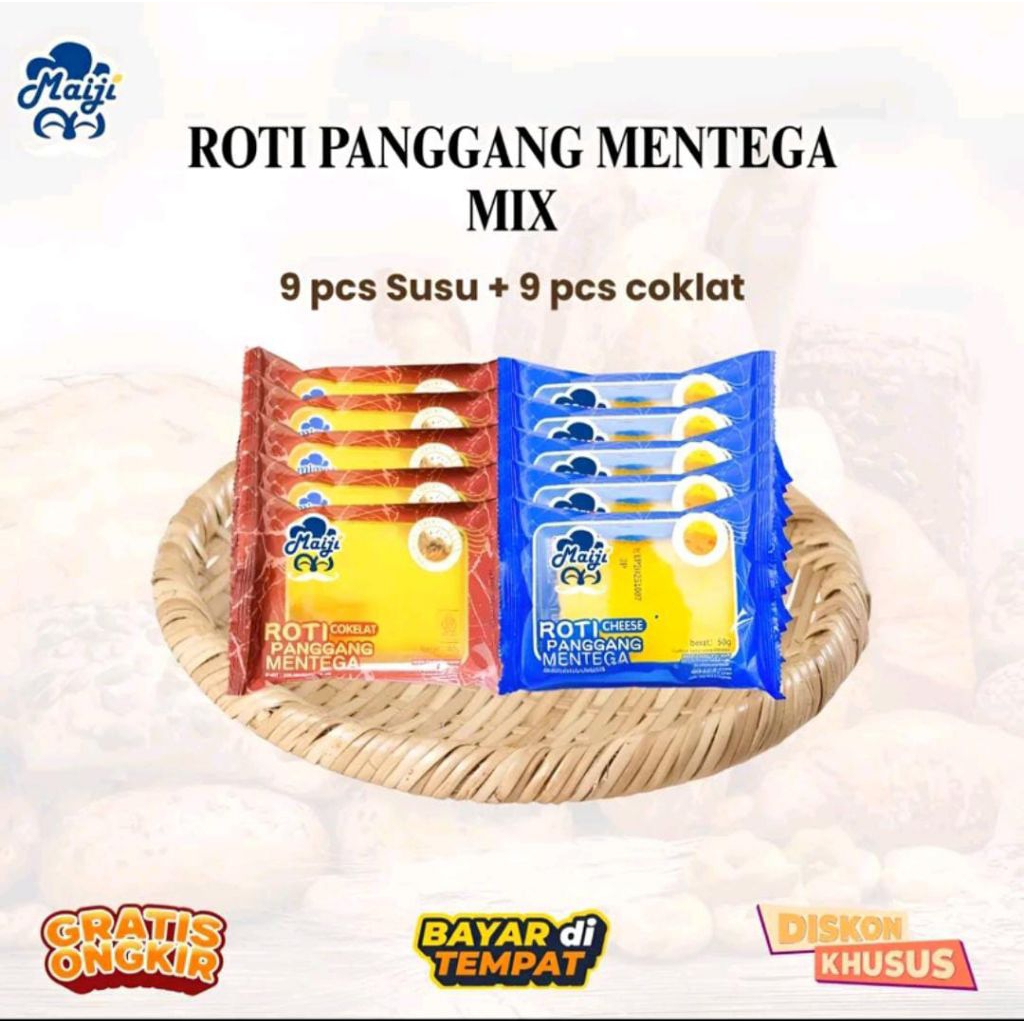 Jual ISI 18 PCS ROPANG ROTI PANGGANG MENTEGA CHEESE & COKELAT | Shopee ...