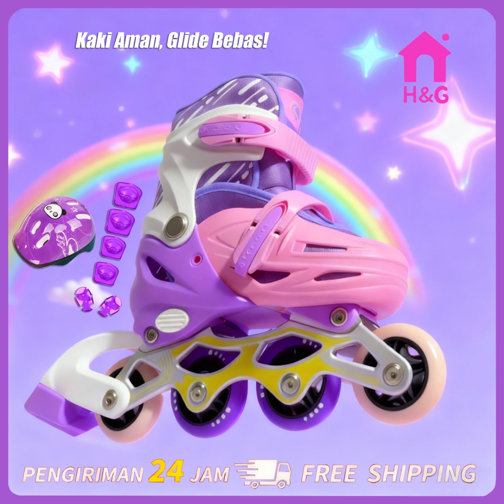 Jual H&G Sepatu roda 4 ban untuk anak-anak dapat diubah menjadi mode ...