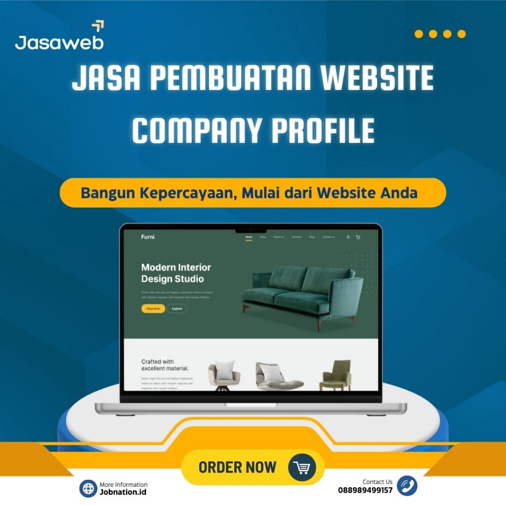 Jasa Pembuatan Website, Company Profile Profesional Murah Terpercaya Gratis Domain Hosting