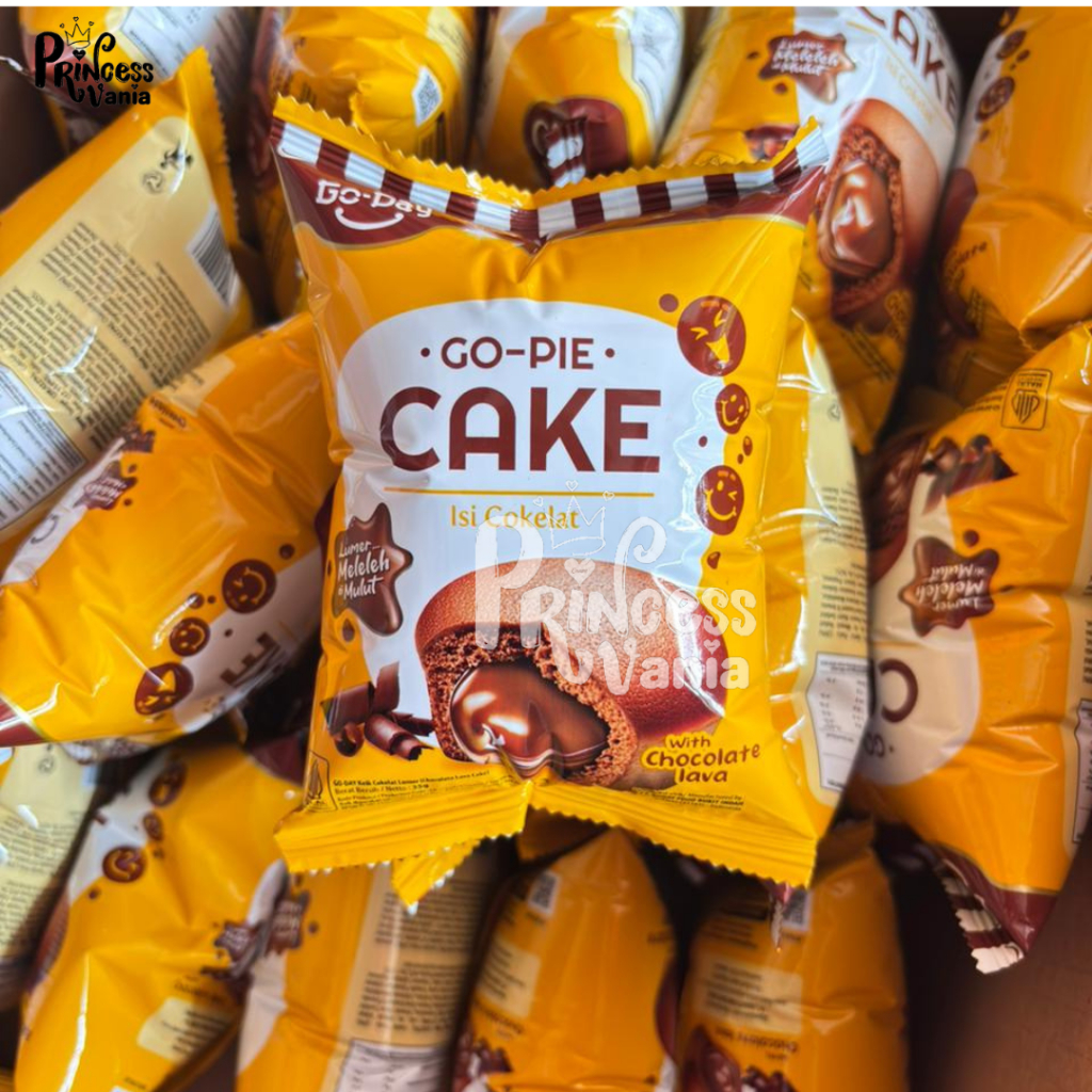 Jual GO PIE CAKE GODAY WITH CHOCOLATE LAVA KEIK ISI COKELAT LUMER 35GR ...