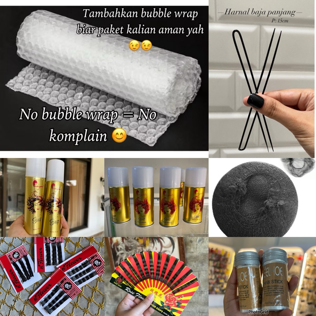 Jual Hairnet Sanggul / Hair Wax Stick / Bobypin Kipas / Bobypin Kecil ...