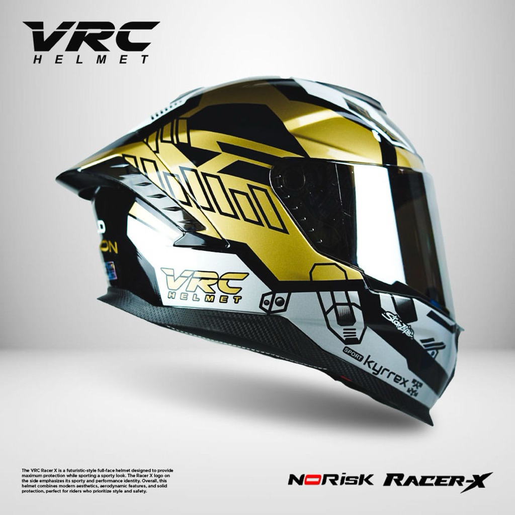 Helm Vrc Full Face Aerodinamis Paket Ganteng Kualitas Premium Sni Dewasa - foto 3