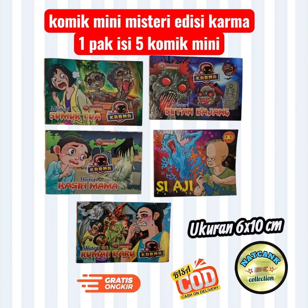 Jual Paket Komik Mini Misteri Karma – 5 Cerita komik dalam Satu Paket ...