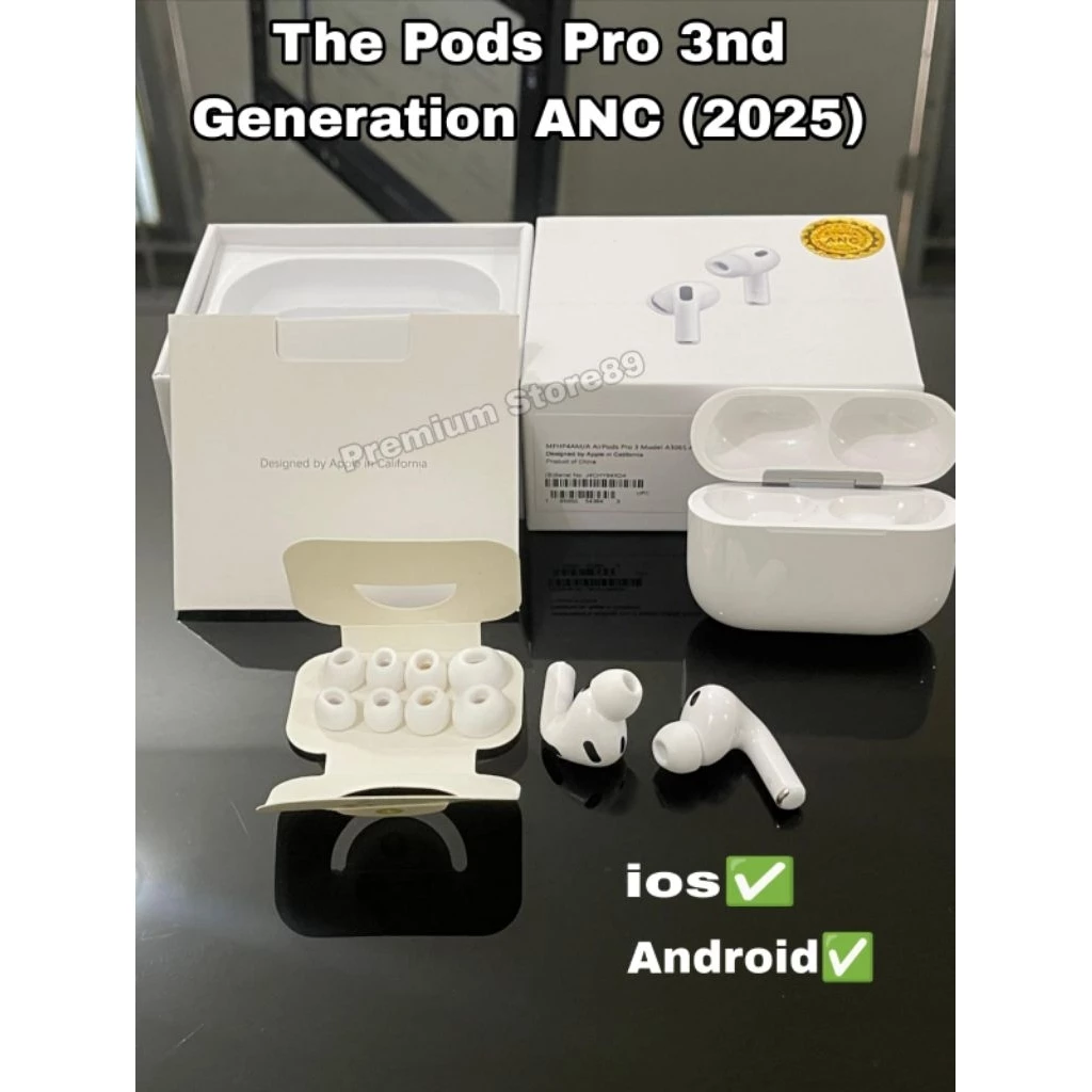 The Pods Pro Gen 3 Terbaru (2025) ANC With Wireless Charging Case Garansi 3bulan - foto 1