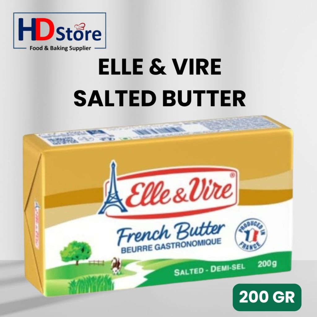 Jual ELLE VIRE BUTTER SALTED - 200 GR | Shopee Indonesia