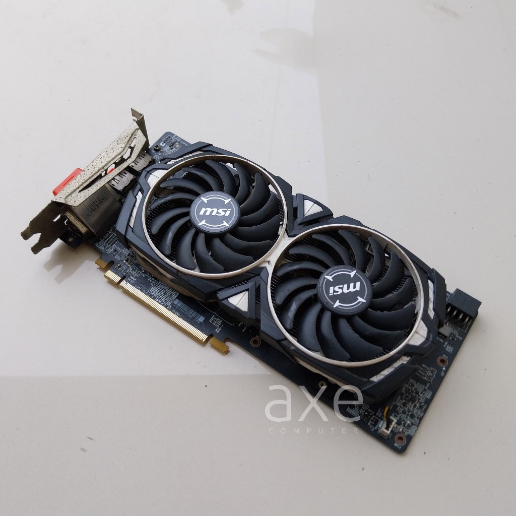 Jual RX 570 8gb MSI armor White black | Shopee Indonesia