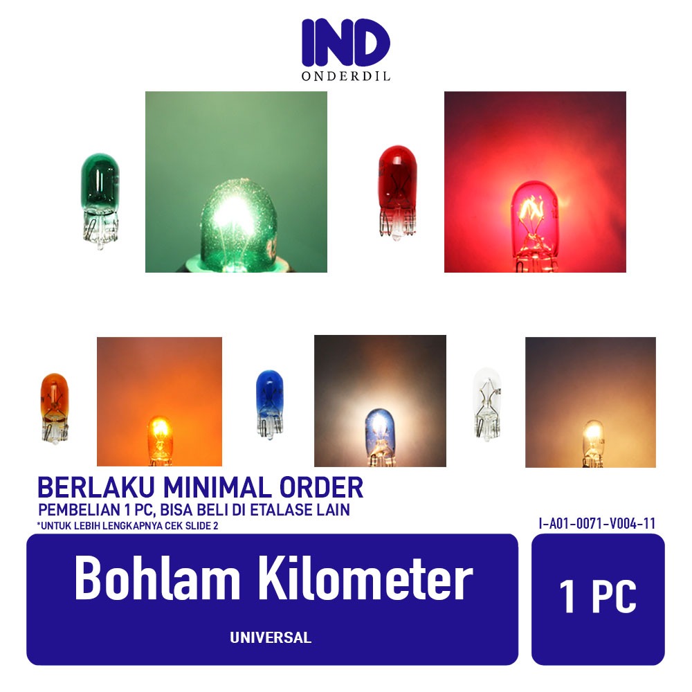 Jual GROSIR Bohlam Kilometer Universal Lampu KM Motor Mobil T10 T 10 ...