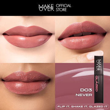MAKE OVER Powerstay Glazed Lock Lip Pigment Lip Glazed Plump Gloss Next Level Lip Cream