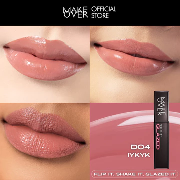 MAKE OVER Powerstay Glazed Lock Lip Pigment Lip Glazed Plump Gloss Next Level Lip Cream