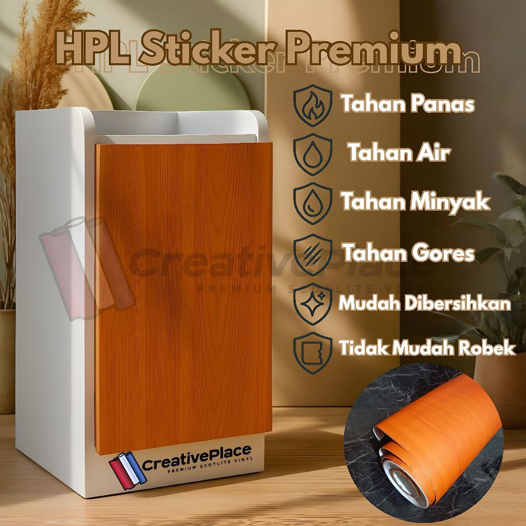 Jual HPL Sticker Motif Kayu Premium Untuk Furniture Dan Dapur Tebal ...
