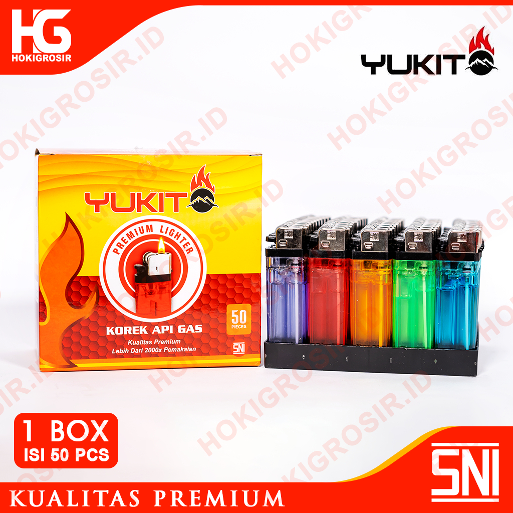 Jual PAKET 1 KARTON - Korek Api Gas YUKITO 1 Dus isi 20 Box - Korek ...