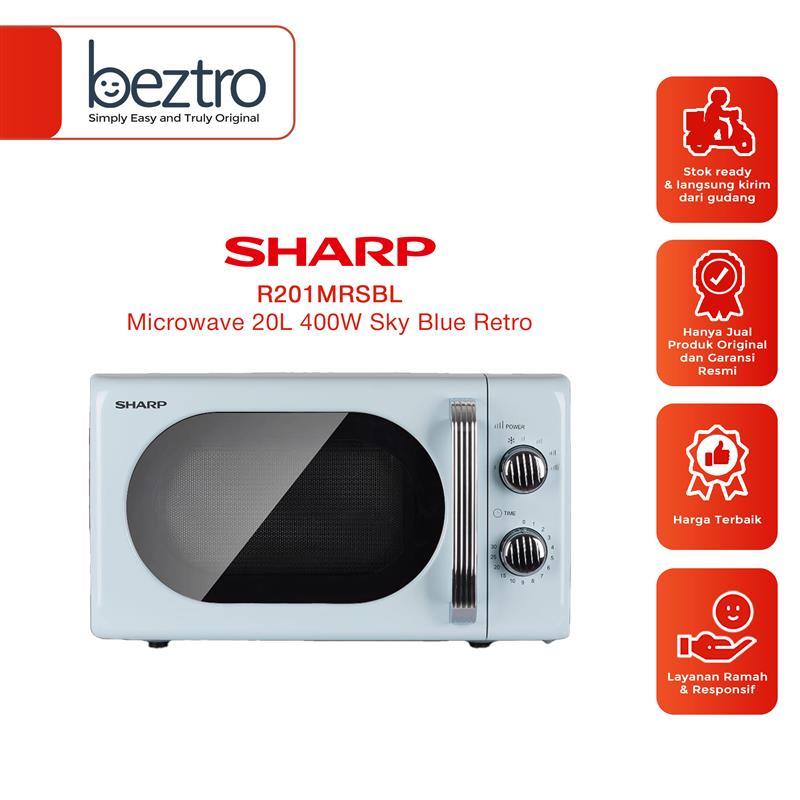 Jual Sharp R201MRSBL - Microwave Oven Retro Design 20L 400W Sky Blue ...