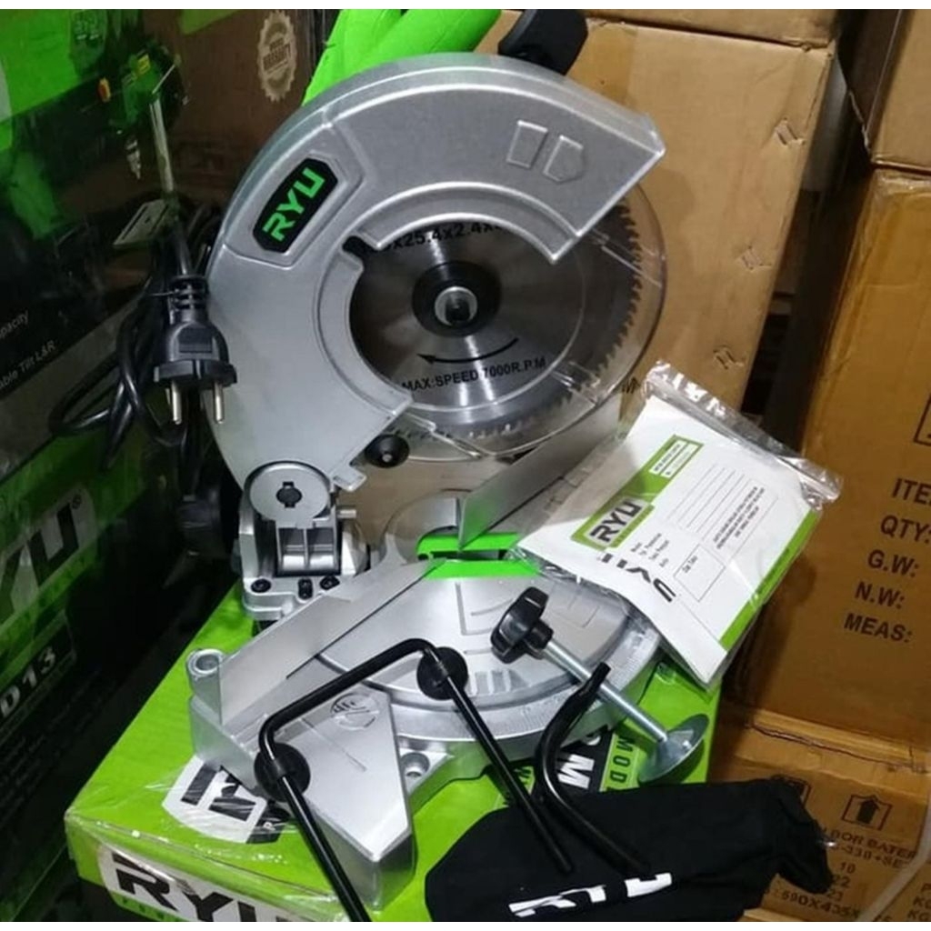 Jual Mesin Miter Saw RYU by TEKIRO RMS180 rms 180 potong aluminium ...