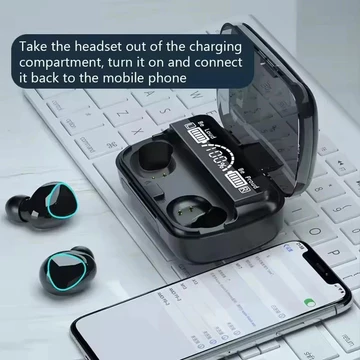 Headset Gaming TWS M10 Bluetooth 5.3 Full Bass