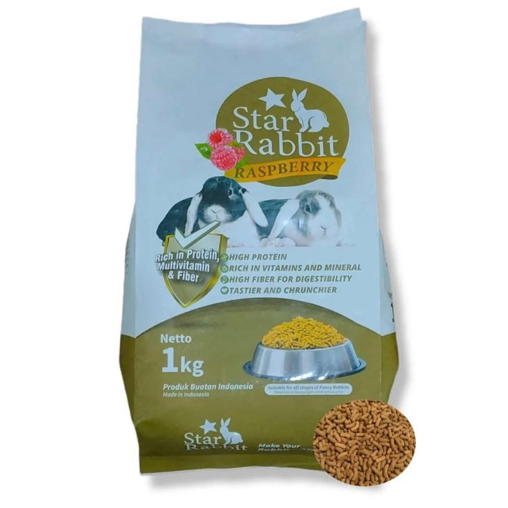 Jual pelet star rabbit 1kg fresh pack | Shopee Indonesia
