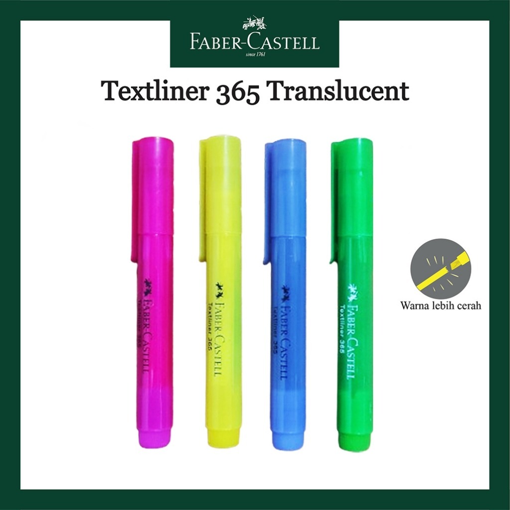 Jual Faber-Castell Textliner 365 Translucent - Fluorescent ...