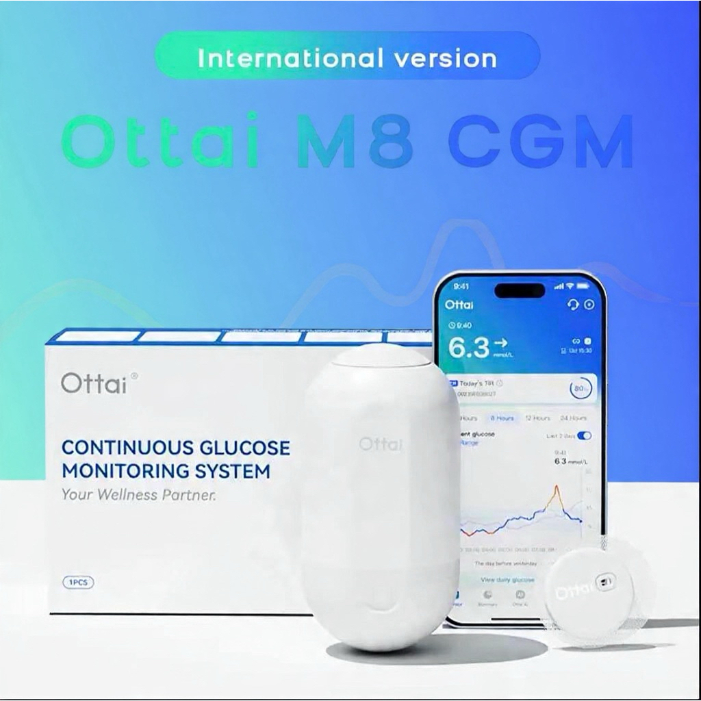 Jual Ottai Continous Glucose Monitoring alat cek gula darah diabetes ...