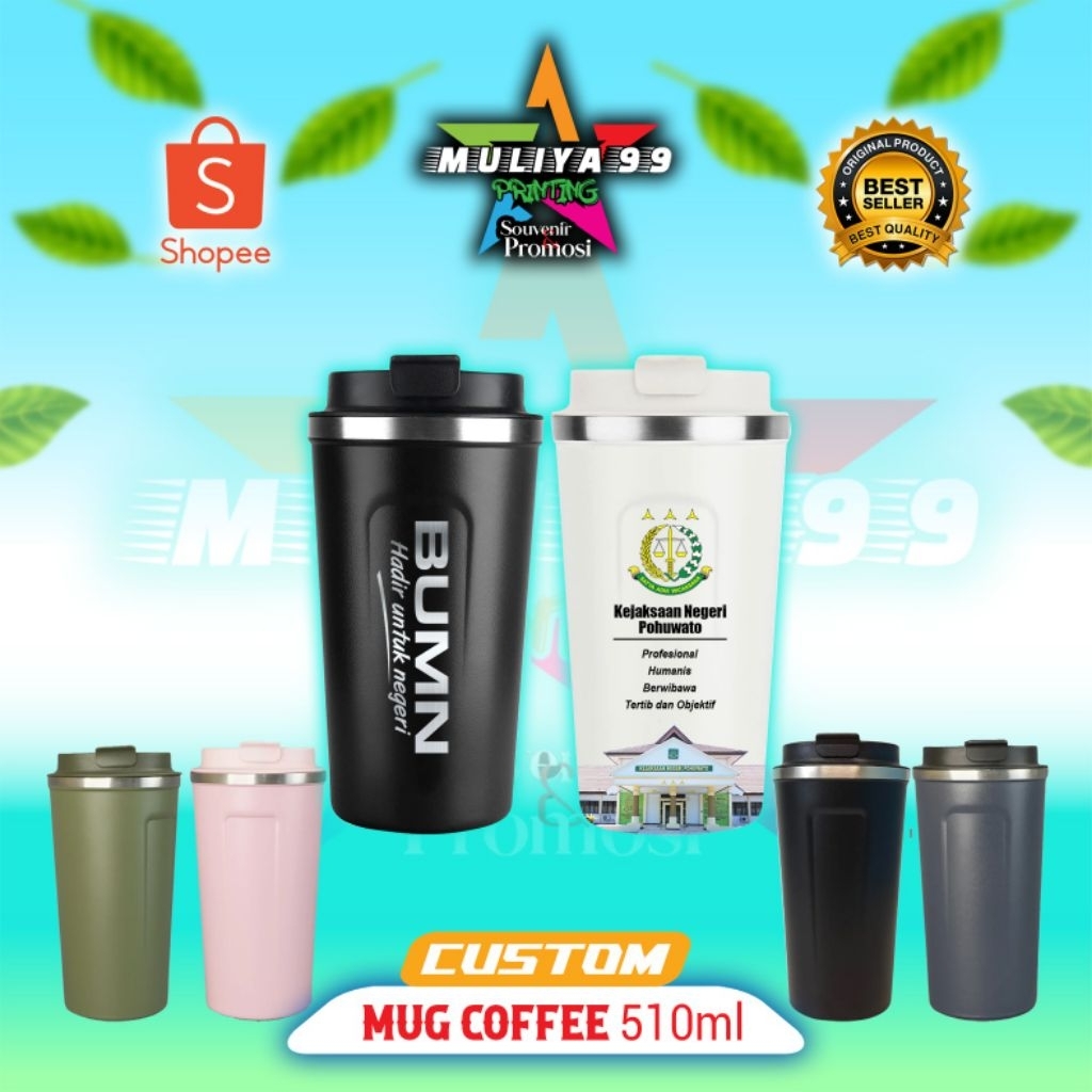 Jual (min-order50pcs)CUSTOM MUGH COFFE 510ml/MUGH SOUVENIR/GELAS KOPI ...