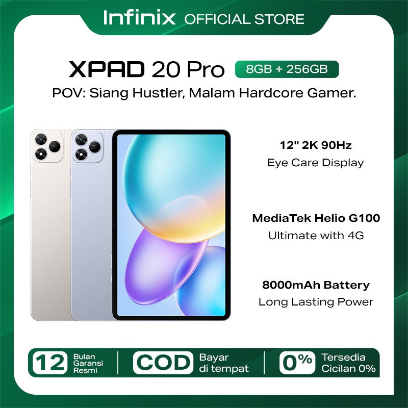 Jual Infinix XPAD 20 Pro 8/256GB Infinix XPAD 20 Pro 8/256GB - Mediatek ...